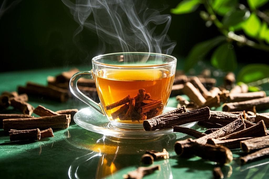Licorice root herbal tea